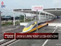 Detik-detik Uji Coba Operasi Kereta Cepat Jakarta-Bandung