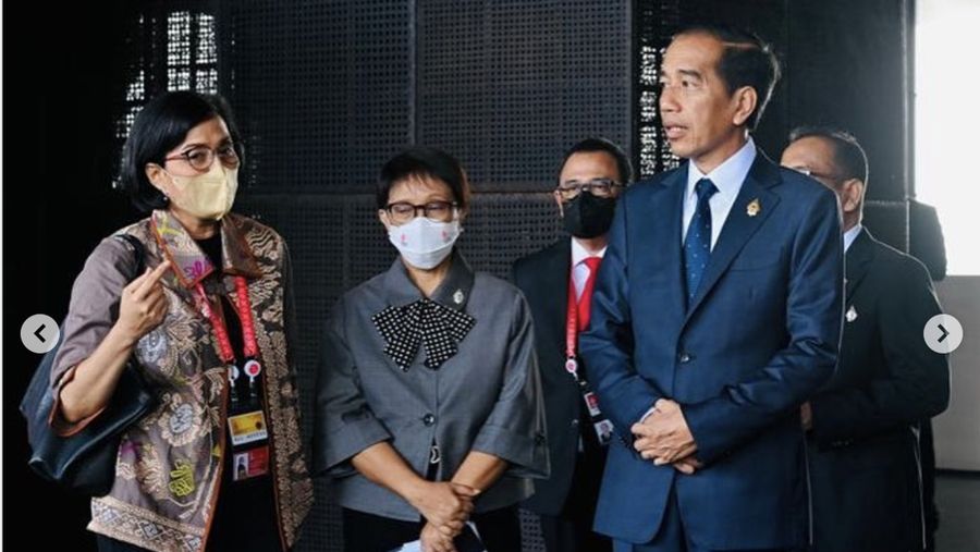 Dua Srikandi Dalam KTT 2022 G20. (Tangkapan Layar Youtube Sekretariat Presiden)