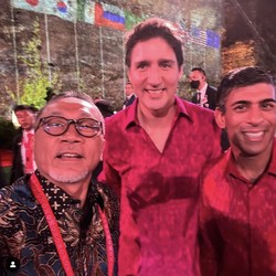Gaya Zulhas Hingga Puan Selfie Bareng PM Trudeau dan PM Sunak