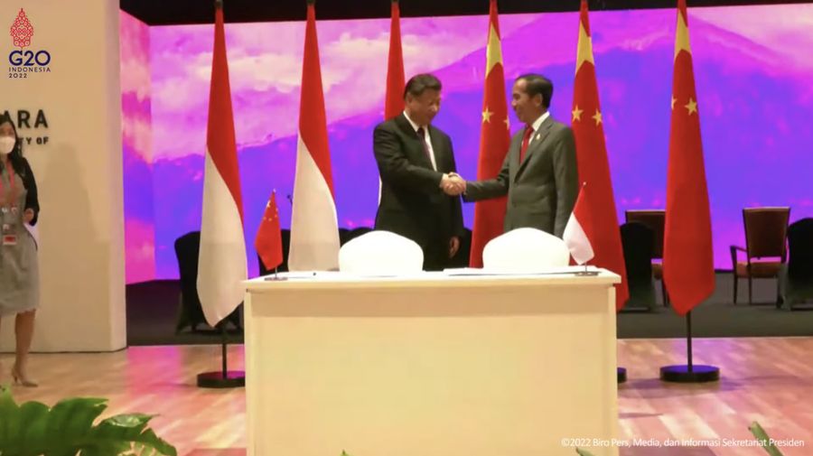 Pertemuan Bilateral Republik Indonesia dengan RRT, Bali, 16 November 2022. (Tangkapan Layar Youtube Sekretariat Presiden)