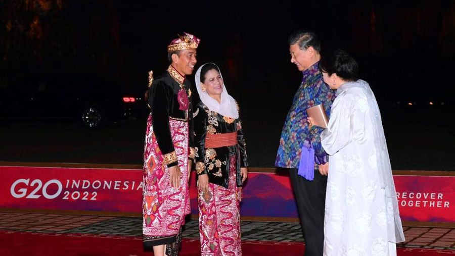 Presiden dan Ibu Iriana Gelar Jamuan Santap Malam bagi Para Pemimpin G20. (Muchlis Jr - Biro Pers Sekretariat Presiden)
