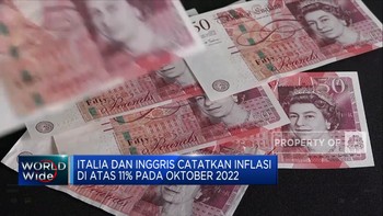 Video: Italia & Inggris 'Kompak' Cetak Inflasi Tinggi