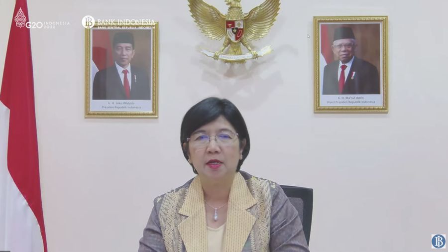 Pengumuman Hasil Rapat Dewan Gubernur Bulanan Bulan November 2022. (Tangkapan Layar Youtube Bank Indonesia)