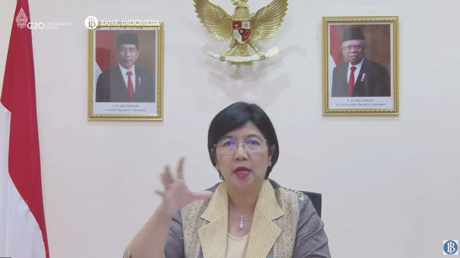 Pengumuman Hasil Rapat Dewan Gubernur Bulanan Bulan November 2022. (Tangkapan Layar Youtube Bank Indonesia)