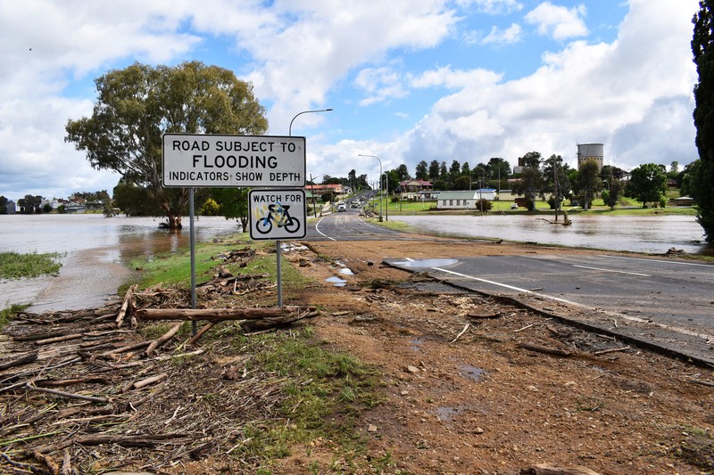 Australia Floods One of the many vehicles swept away during a flash flood, sits embedded in a tree in the town of Eugowra, Central West New South Wales, Tuesday, Nov. 15, 2022. A rare third consecutive La Niña weather pattern, which is associated with above-average rainfall in eastern Australia, has created a flooding emergency across large swathes of New South Wales that has lasted for two months.(Murray McCloskey/AAP Image via AP)