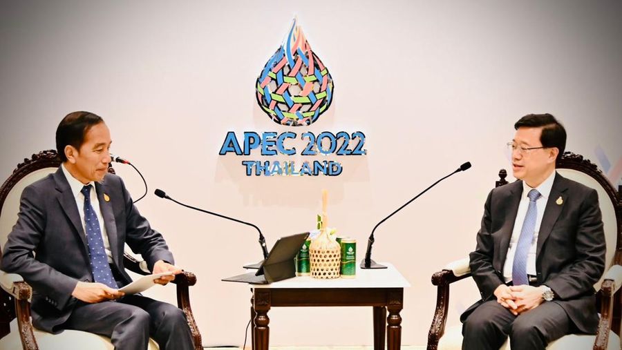 Bertemu Chief Executive Hong Kong, Presiden Bahas Isu Perdagangan dan Investasi, serta Perlindungan WNI. (Foto: Laily Rachev - Biro Pers Sekretariat Presiden)