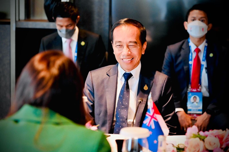 Presiden Jokowi Lakukan Pertemuan Bilateral dengan PM Selandia Baru. (Laily Rachev - Biro Pers Sekretariat Presiden)