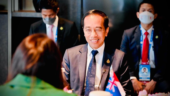 Presiden Jokowi Lakukan Pertemuan Bilateral dengan PM Selandia Baru. (Laily Rachev - Biro Pers Sekretariat Presiden) Presiden Jokowi Lakukan Pertemuan Bilateral dengan PM Selandia Baru. (Laily Rachev - Biro Pers Sekretariat Presiden)