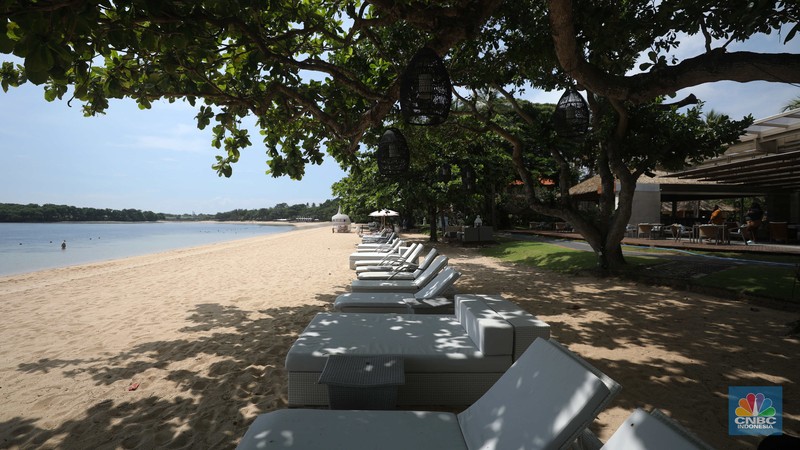 Sektor pariwisata di Bali utamanya perhotelan di Nusa Dua, kelimpahan cuan karena Konferensi Tingkat Tinggi (KTT) G20. (CNBC Indonesia/Tri Susilo)
