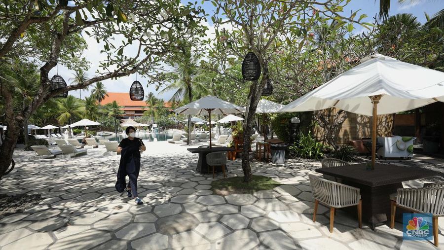 Sektor pariwisata di Bali utamanya perhotelan di Nusa Dua, kelimpahan cuan karena Konferensi Tingkat Tinggi (KTT) G20. (CNBC Indonesia/Tri Susilo)