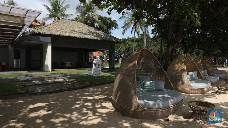 Sektor pariwisata di Bali utamanya perhotelan di Nusa Dua, kelimpahan cuan karena Konferensi Tingkat Tinggi (KTT) G20. (CNBC Indonesia/Tri Susilo)