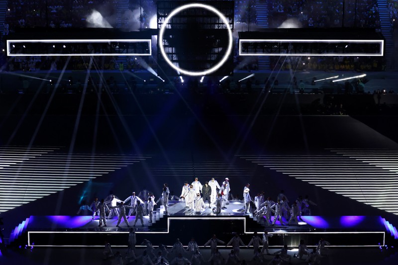 Jung Kook BTS menjadi pengisi lagu untuk FIFA World Cup 2022. (Getty Images/Marc Atkins)