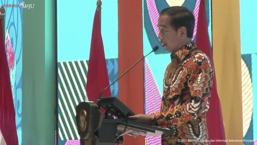 Musyawarah Nasional ke-17 HIPMI, Surakarta, 21 November 2022. (Tangkapan layar Youtube Sekretariat Presiden RI)