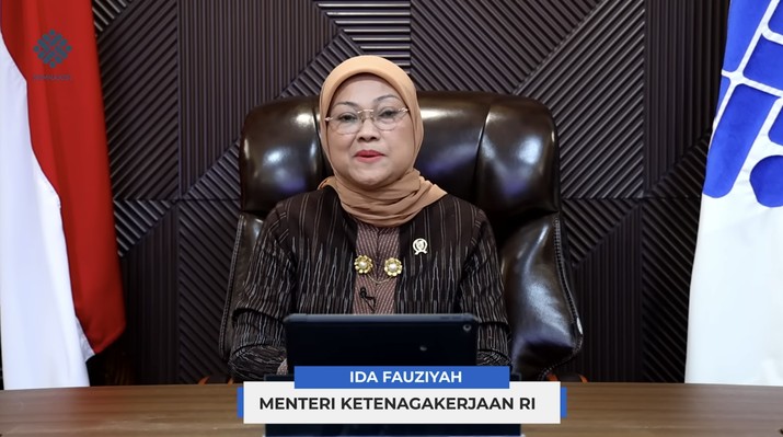Penjelasan Menteri Ketenagakerjaan terkait Permenaker Upah Minimum 2023. (Tangkapan layar Youtube Kementerian Ketenagakerjaan RI) Penjelasan Menteri Ketenagakerjaan terkait Permenaker Upah Minimum 2023. (Tangkapan layar Youtube Kementerian Ketenagakerjaan RI)