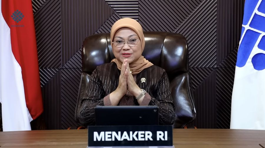 Penjelasan Menteri Ketenagakerjaan terkait Permenaker Upah Minimum 2023. (Tangkapan layar Youtube Kementerian Ketenagakerjaan RI)