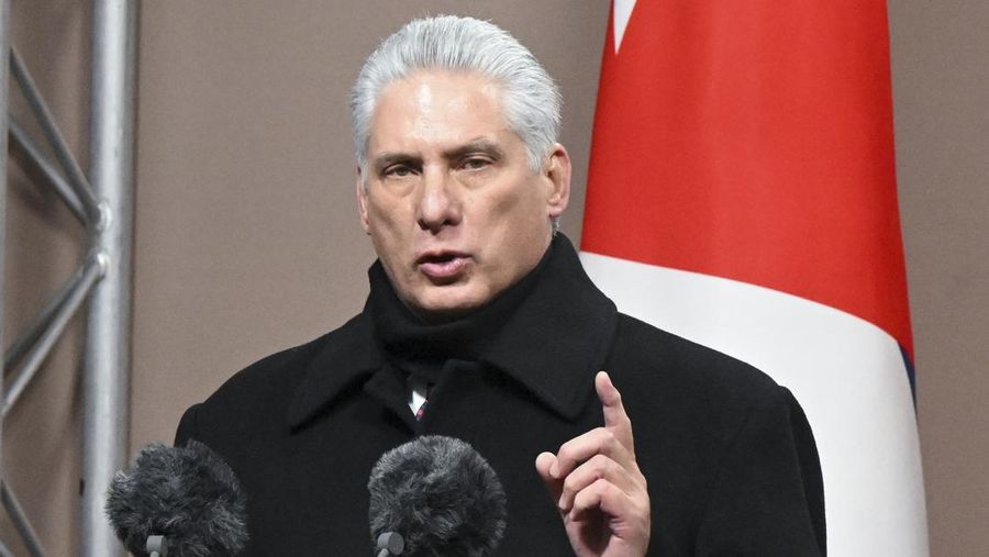 Presiden Kuba Miguel Diaz-Canel Bermudez (AP/Sergei Guneyev)
