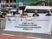 PTBA Kirim Tim & Donasi demi Bantu Korban Gempa di Cianjur