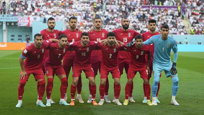 Timnas Iran di Piala Dunia 2022 Qatar. (Getty Images/Laurence Griffiths)