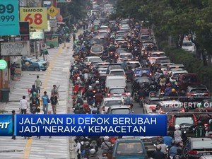 Video: Jalanan di Depok Berubah Jadi  'Neraka' Kemacetan