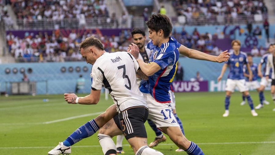 Jerman kalah 1-2 dari Jepang di laga pertama Piala Dunia 2022. (Getty Images/Brad Smith/ISI Photos)