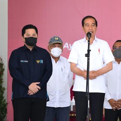 Erick Happy Jokowi Booster Kedua Pakai Vaksin Made In RI