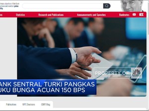Video: Bank Sentral Turki Pangkas Suku Bunga Acuan 150 Bps