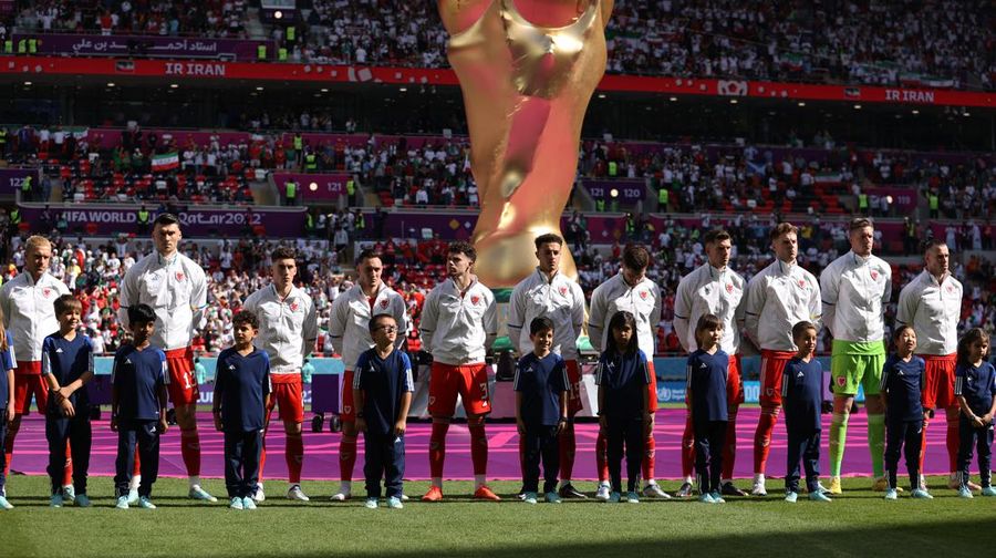 Pertandingan Grup B Piala Dunia Qatar 2022 antara Wales dan Iran di Stadion Ahmad Bin Ali pada 25 November 2022 di Doha, Qatar. (Getty Images/Julian Finney)