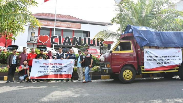 Telkom Siapkan 2 Posko Tanggap Bencana di Cianjur