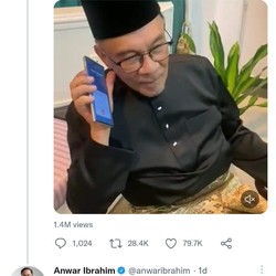 Anwar Ibrahim Tak Sengaja Ungkap Nomor Ponsel Rahasia Jokowi