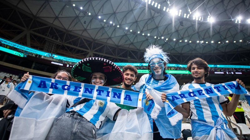 Argentina's forward #10 Lionel Messi reacts at the final whistle of the Qatar 2022 World Cup Group C football match between Argentina and Mexico at the Lusail Stadium in Lusail, north of Doha on November 26, 2022. (Photo by Kirill KUDRYAVTSEV / AFP) (Photo by KIRILL KUDRYAVTSEV/AFP via Getty Images)