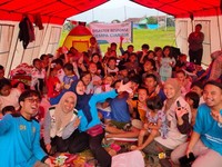 Potret Posko Pengungsian Cianjur Bersama Relawan PLN