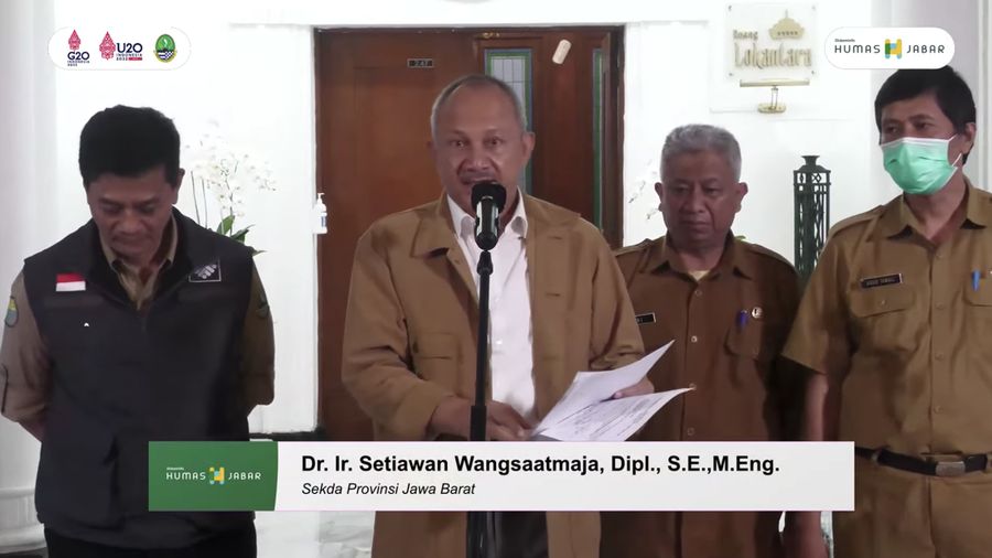 Presscon Pengumuman Upah Minimum Provinsi Jawa Barat Tahun 2023. (Tangkapan Layar Youtube @Humas Jabar)