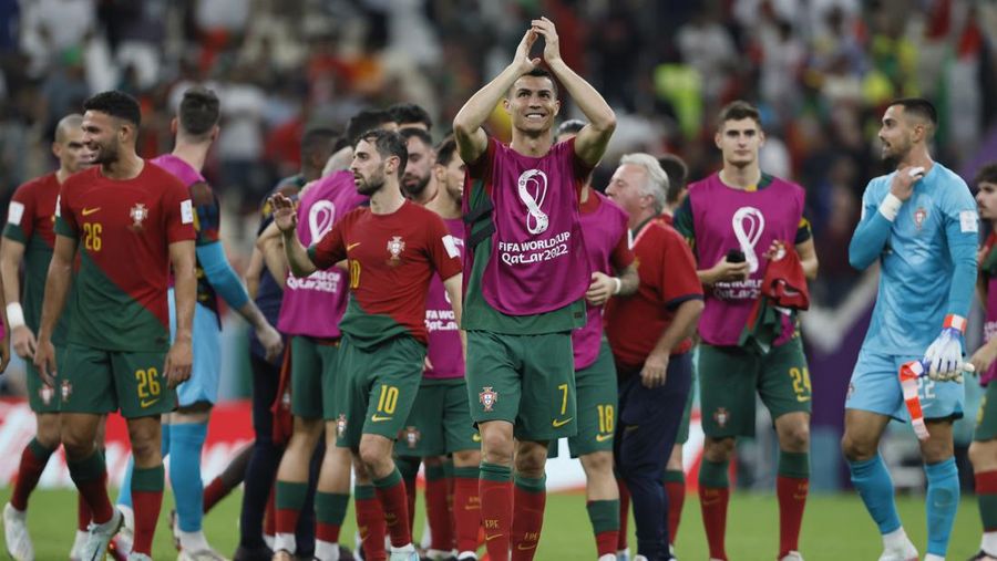 Wajah kegembiraan 3 kapten timnas yang lolos babak 16 besar Piala Dunia Qatar 2022. (Pool/Getty Images)