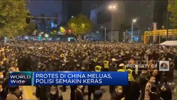 Video: Demo Tolak Lockdown di China Meluas, Polisi Kian Ganas