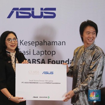 Kolaborasi CTARSA Foundation & ASUS Berupa Donasi 708 Laptop