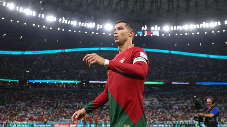 Cristiano Ronaldo dari Portugal selama Piala Dunia FIFA 2022 Grup H pertandingan antara Portugal dan Uruguay di Stadion Lusail pada 28 November 2022 di Lusail City, Qatar. (Marc Atkins/Getty Images)