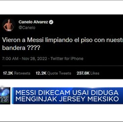 Diduga Injak Jersey Lawan, Messi Dikecam Petinju Meksiko