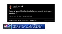 Diduga Injak Jersey Lawan, Messi Dikecam Petinju Meksiko