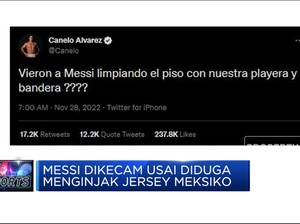 Diduga Injak Jersey Lawan, Messi Dikecam Petinju Meksiko