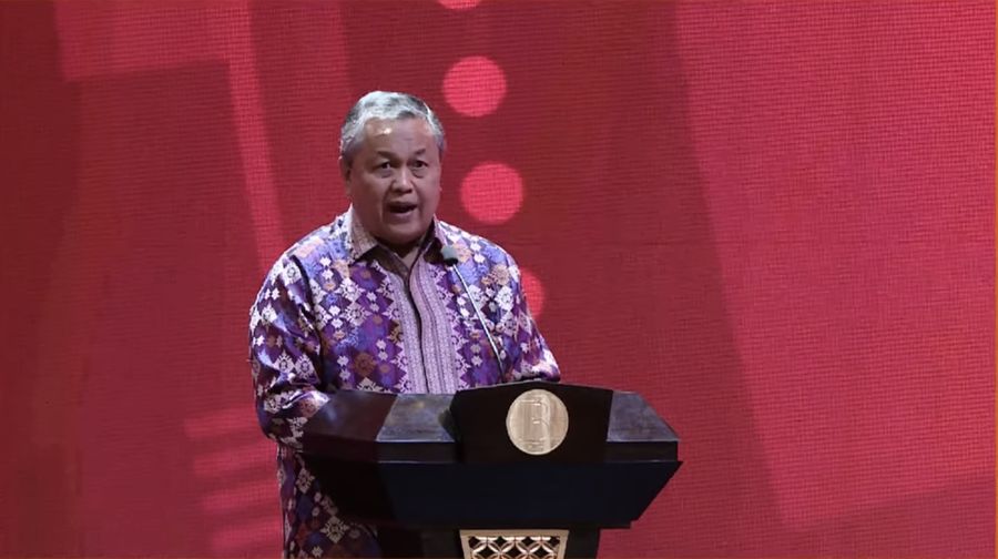 Gubernur Bank Indonesia, Perry Warjiyo Saat Pertemuan Tahunan Bank Indonesia 2022. (Tangkapan Layar via Youtube Bank Indonesia)