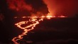 Bak 'Lidah Api', Potret Ngeri Aliran Lahar Mauna Loa Meletus