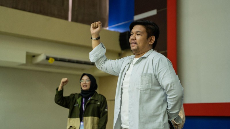 InvestasiKu dan Allobank menggelar acara Allo Invest Goes to Campus di Universitas Telkom Bandung pada Rabu, (15/11). Kegiatan yang bekerja sama dengan Booming Saham dan HIMA Administrasi Bisnis Telkom University dihadiri lebih dari 400 peserta. (Dok. InvestasiKU)