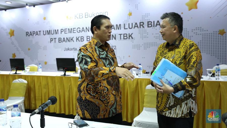 Rapat Umum Pemegang Saham Luar Biasa (RUPSLB) di Kantor Pusat Bank KB Bukopin. Jakarta, Rabu (30/11/2022). PT Bank KB Bukopin Tbk (BBKP) mendapat persetujuan penambahan modal dari Pemegang Saham dalam Rapat Umum Pemegang Saham Luar Biasa (RUPSLB) melalui rights issue. (CNBC Indonesia/ Tri Susilo)