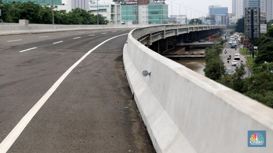 Tol Bekasi-Cawang-Kampung Melayu atau Becakayu Seksi 2A dan 2A Ujung (Casablanca-Marga Jaya) sepanjang 4,88 Km. (CNBC Indonesia/Muhammad Sabki)