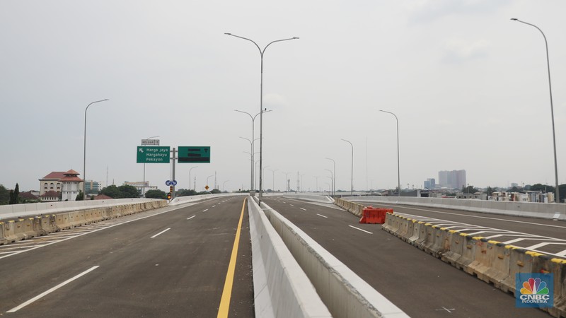 Tol Bekasi-Cawang-Kampung Melayu atau Becakayu Seksi 2A dan 2A Ujung (Casablanca-Marga Jaya) sepanjang 4,88 Km. (CNBC Indonesia/Muhammad Sabki)