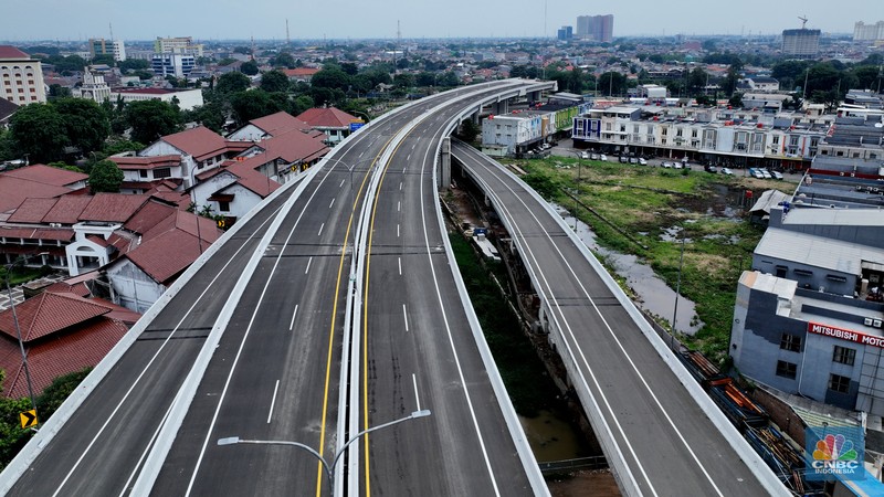 Tol Bekasi-Cawang-Kampung Melayu atau Becakayu Seksi 2A dan 2A Ujung (Casablanca-Marga Jaya) sepanjang 4,88 Km. (CNBC Indonesia/Muhammad Sabki)