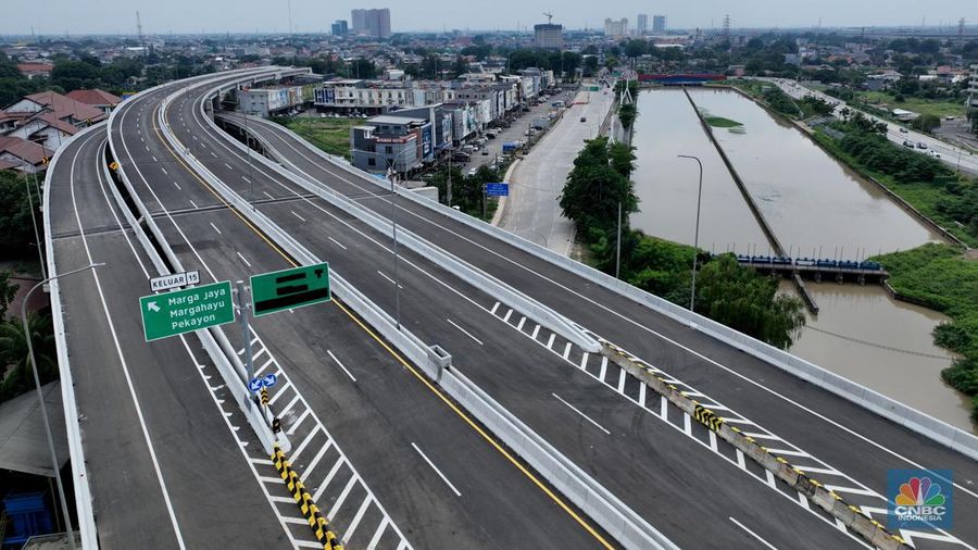 Tol Bekasi-Cawang-Kampung Melayu atau Becakayu Seksi 2A dan 2A Ujung (Casablanca-Marga Jaya) sepanjang 4,88 Km. (CNBC Indonesia/Indra Riantoro)