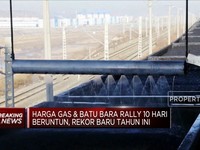 Cetak Rekor Baru! Harga Gas & Batu Bara Reli 10 Hari Beruntun
