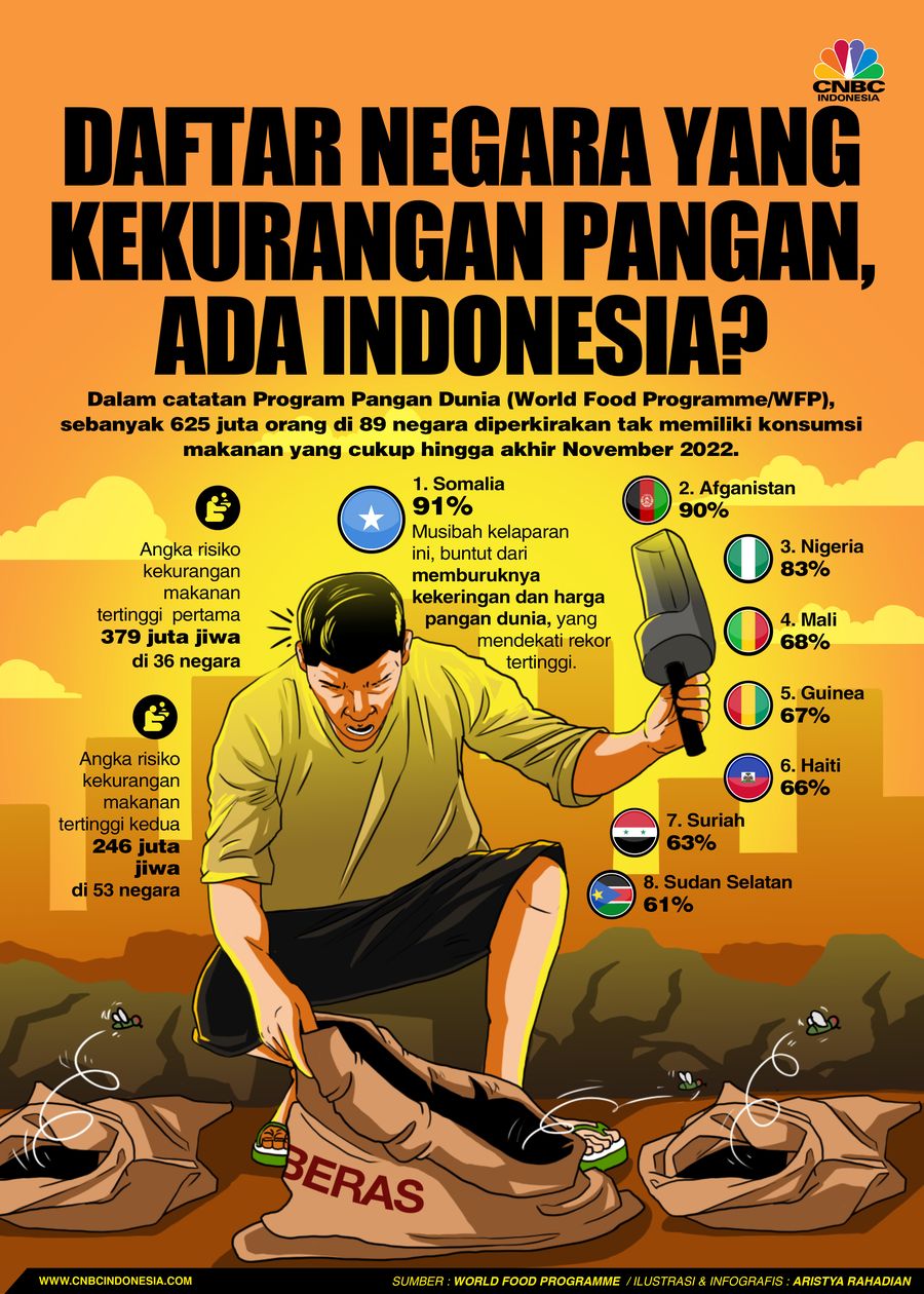 Daftar Negara yang Kekurangan Pangan, ada Indonesia?