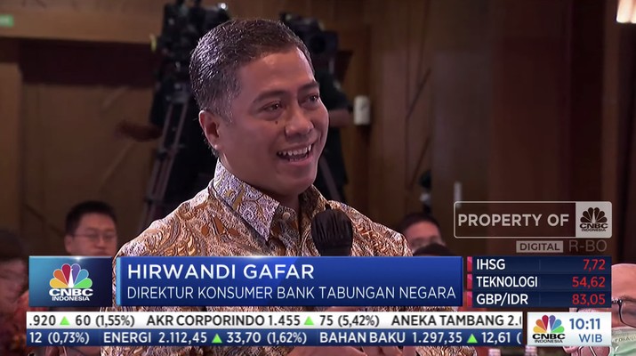 Direktur Consumer Bank BTN Hirwandi Gafar dalam acara Hari Puncak CreatiFF Direktur Consumer Bank BTN Hirwandi Gafar dalam acara Hari Puncak CreatiFF